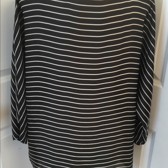 Chico's Dressy Striped Batwing Top - Large 2 - Picture 6 of 7